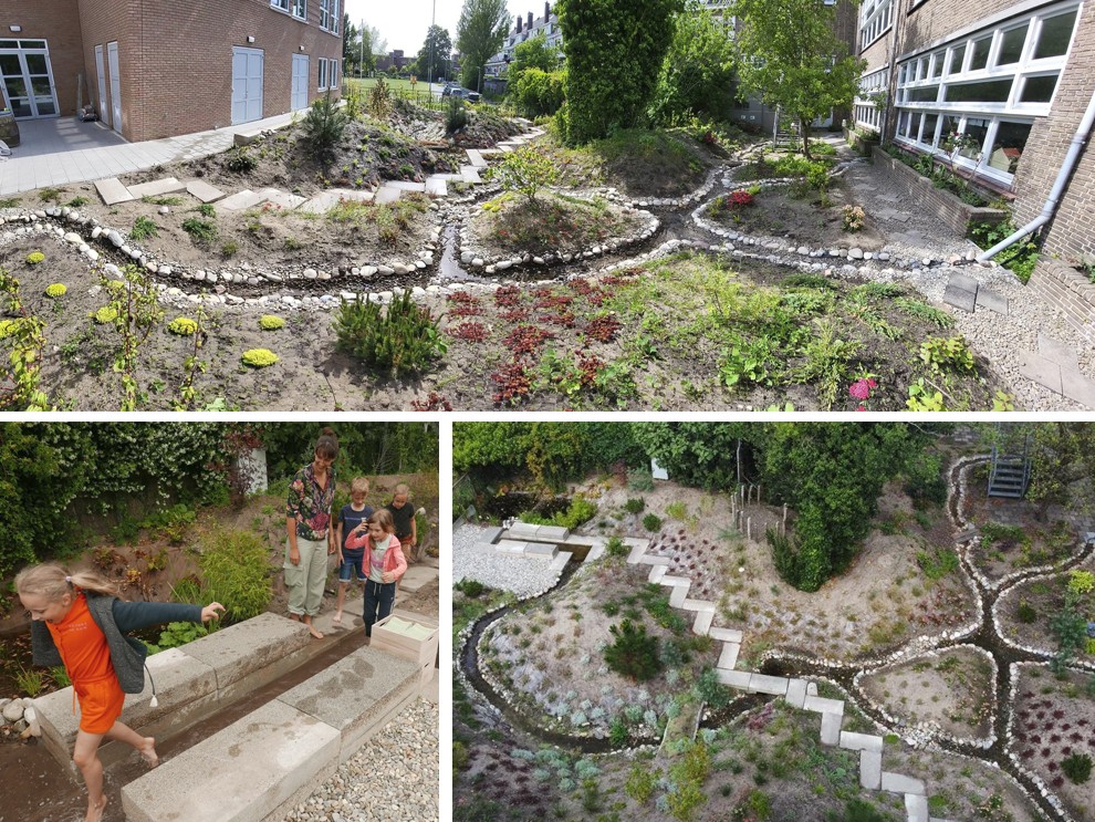 Dan Rusten, water garden with foot bath
